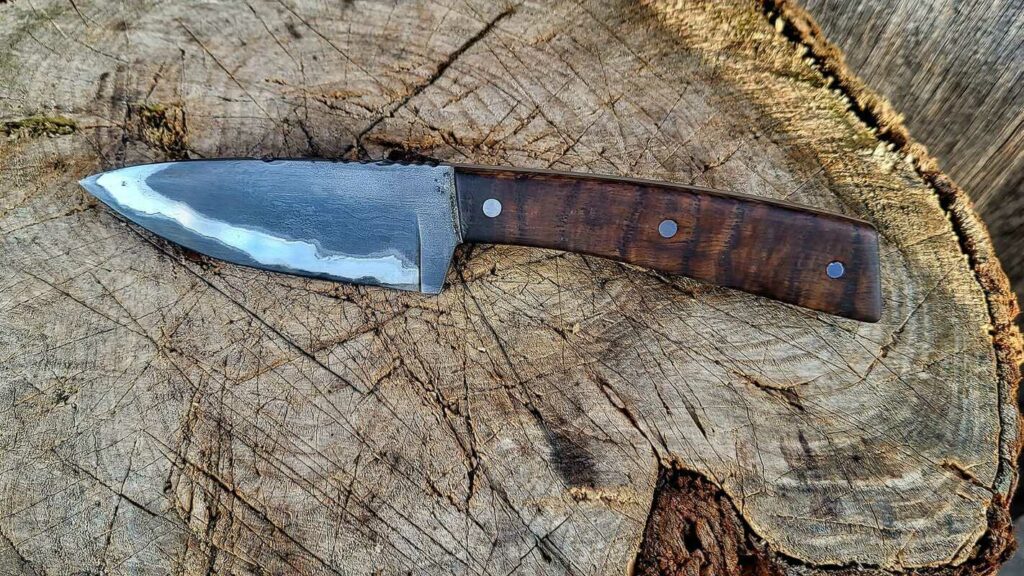 Forge and wood Julien Clarenne couteau forgé plate semel